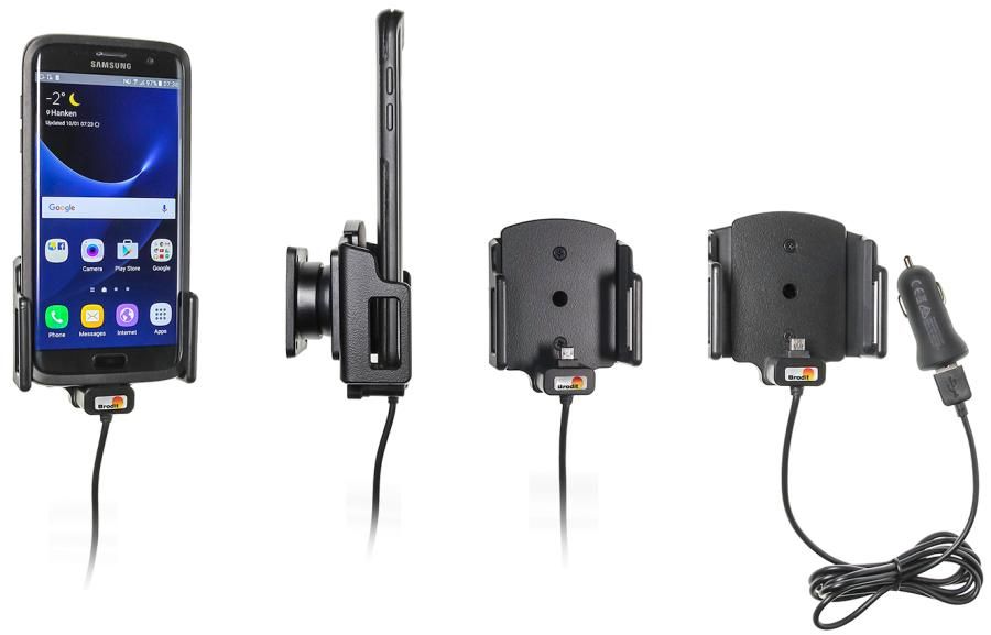 Brodit s/c micro USB réglable l.62-77/p12-16mm USB cig.