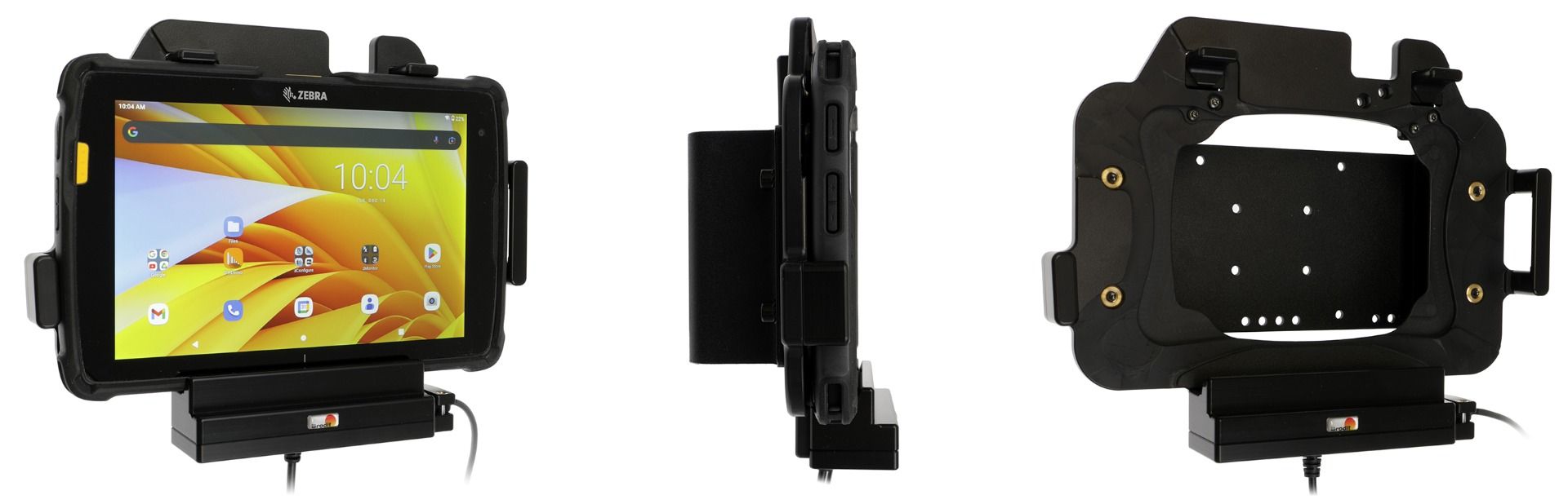 Brodit active holder MUC Zebra ET40/45 8" boot/exp.pack/usb