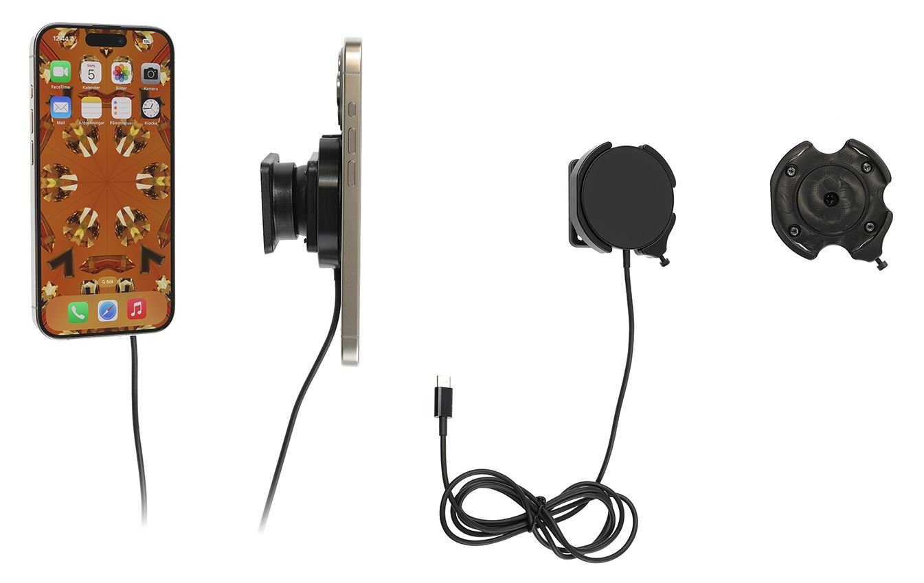 Brodit support avec MagSafe Charger-noir iPhone 12-17