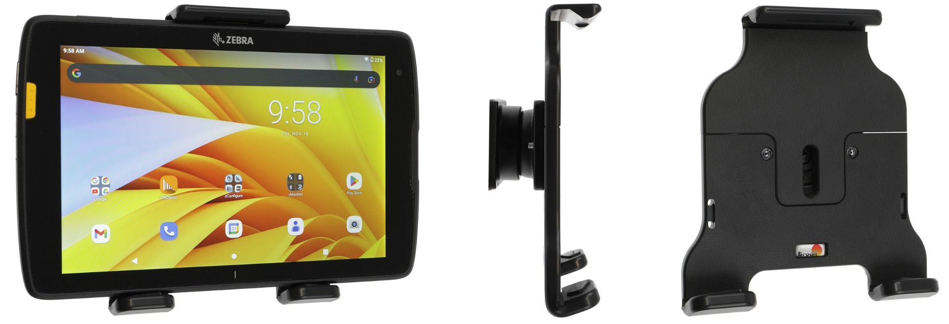 Brodit support universal tablet 120-135mm/ max 9mm dikte