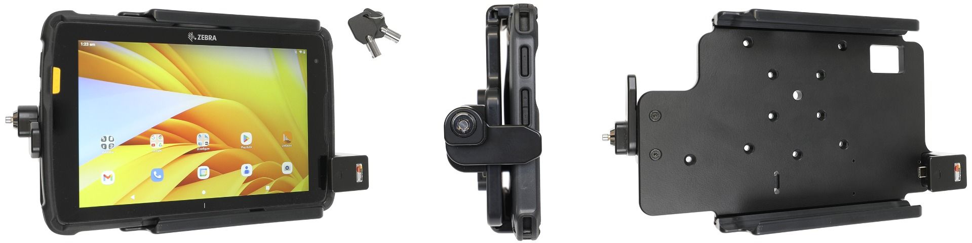 Brodit support Zebra ET40/45 8" with keylock/ USB-C 3.1