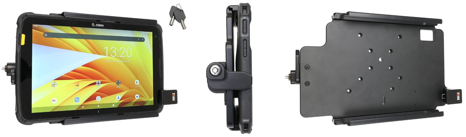 Brodit support Zebra ET40/45 10" with keylock/ USB-C 3.1