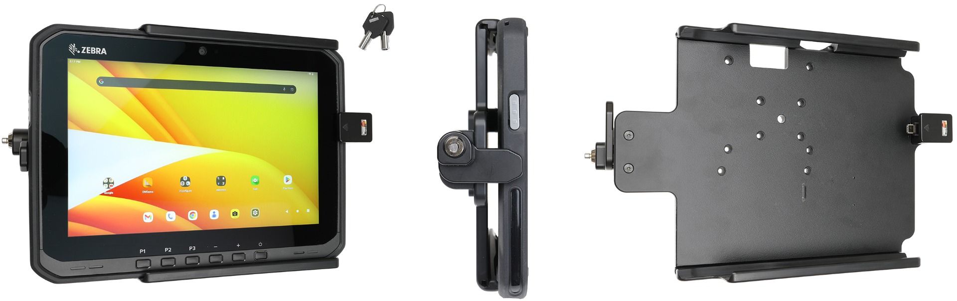 Brodit support Zebra ET60/65 with keylock/ USB-C 3.1
