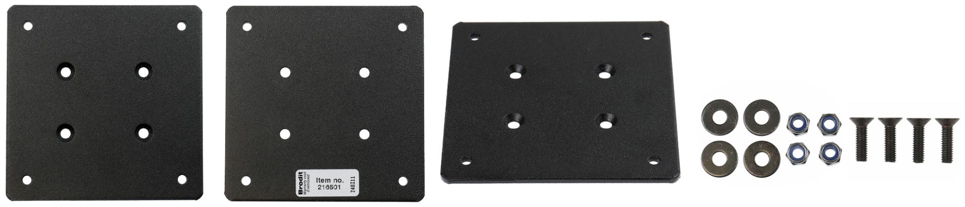 Brodit Single Vesa 75mm , square plate, metal