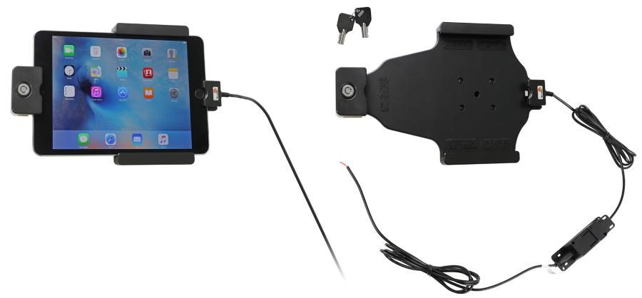 Brodit support/charg. Apple iPad Mini 4/5/2019 serrur.