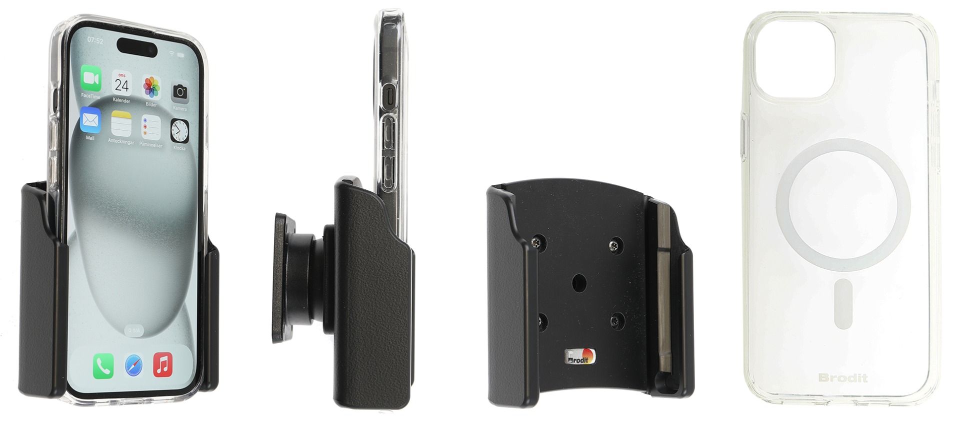 Brodit support Apple iPhone 15 with Magnetic case