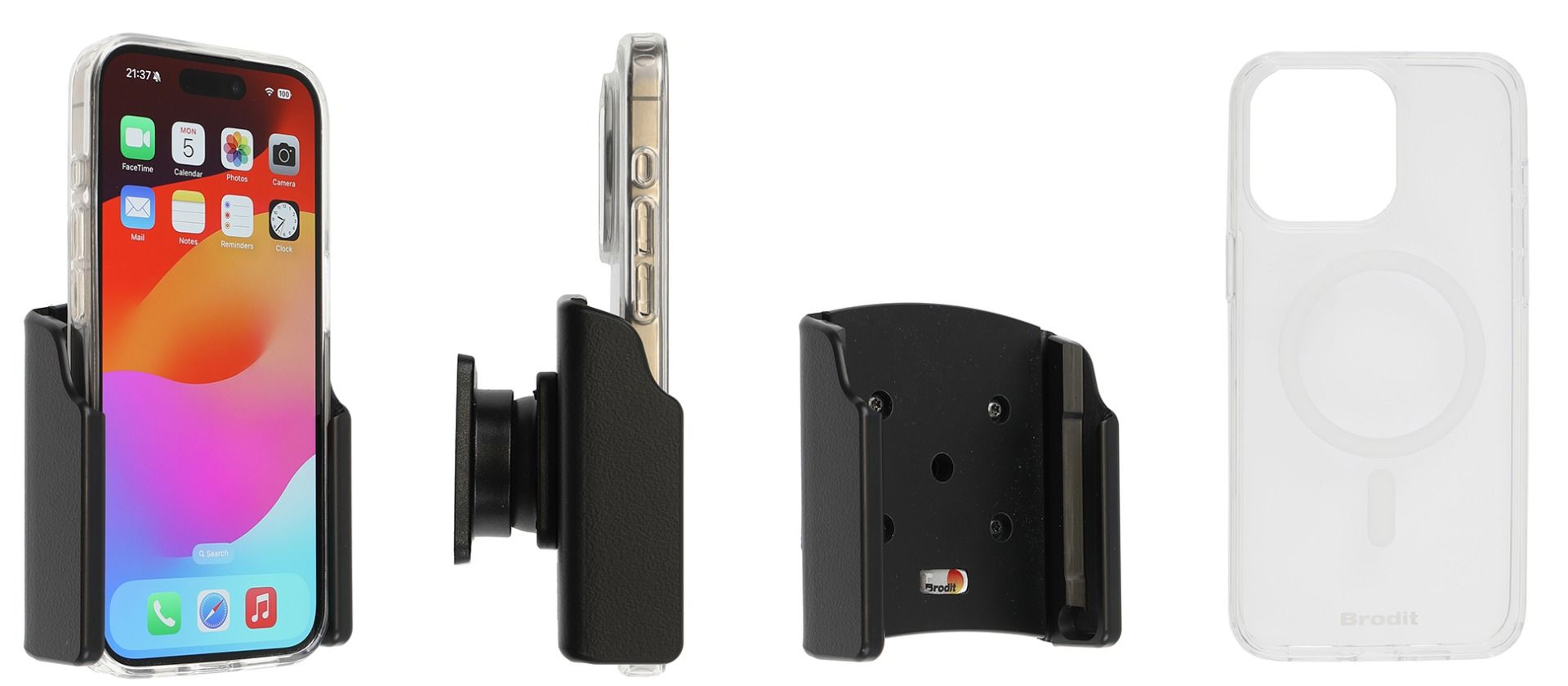 Brodit support Apple iPhone 15 Pro with Magnetic case