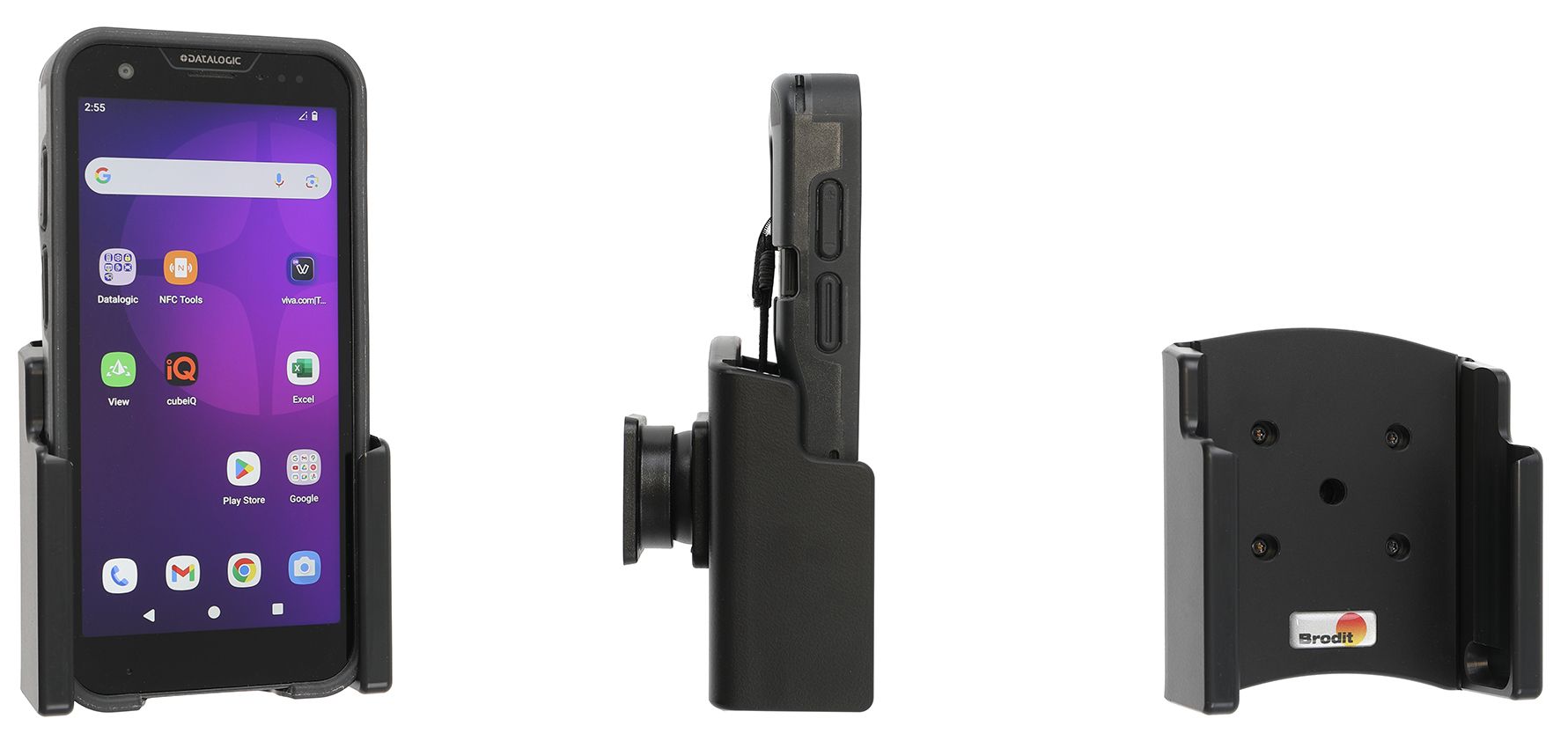 Brodit support Datalogic Memor 30-35 fits with RUBBER BOOT