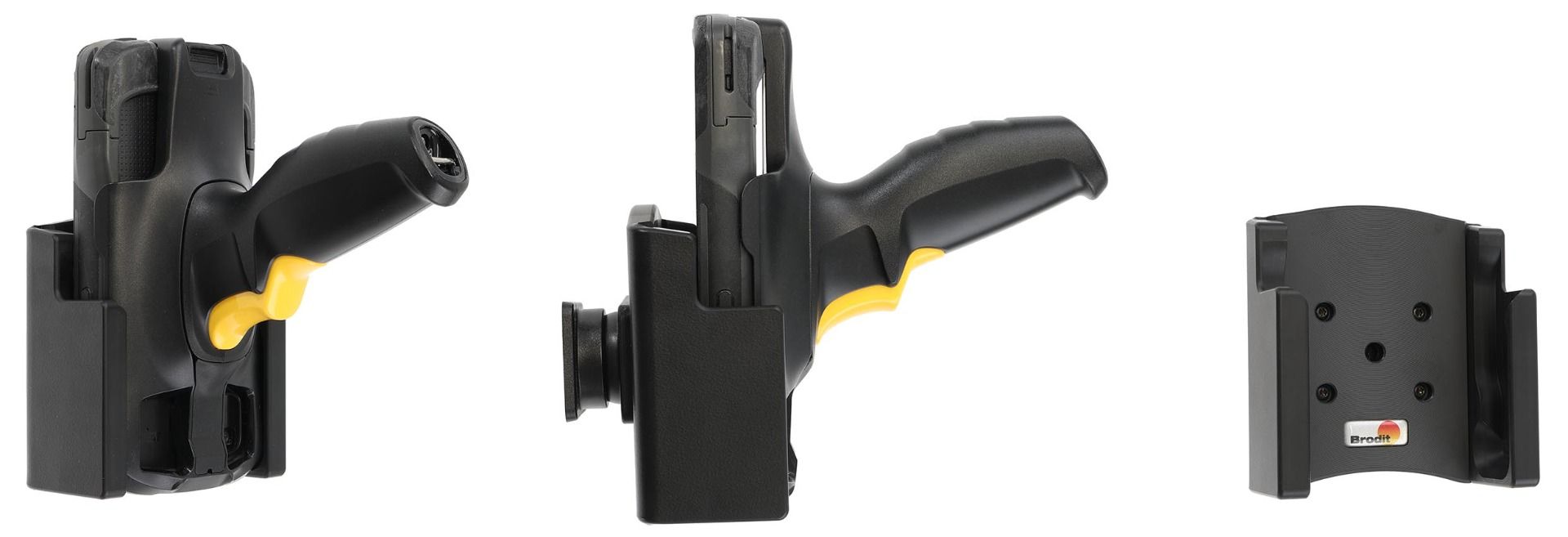 Brodit support Zebra TC53/TC58 rugged boot and pistolgrip