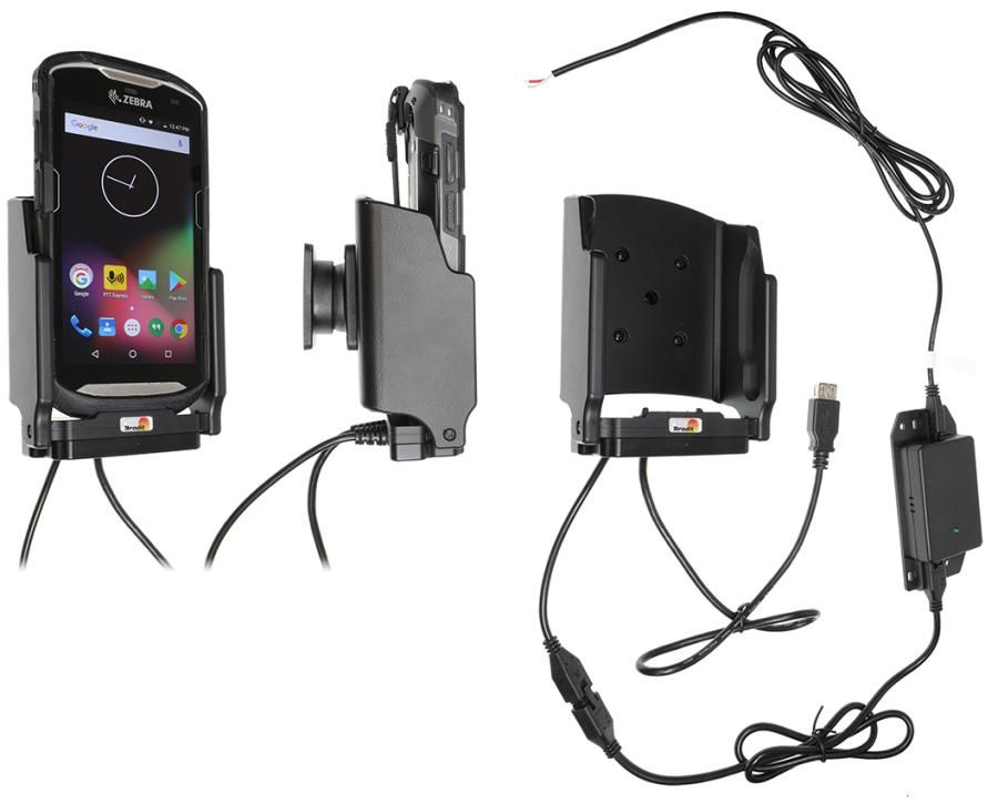 Brodit support fixé install. Zebra TC51/TC56 -avec boot usb