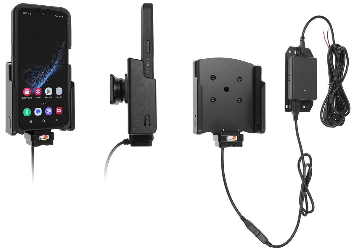 Brodit support/chargeur XCover 6 Pro Otterbox fixé install.