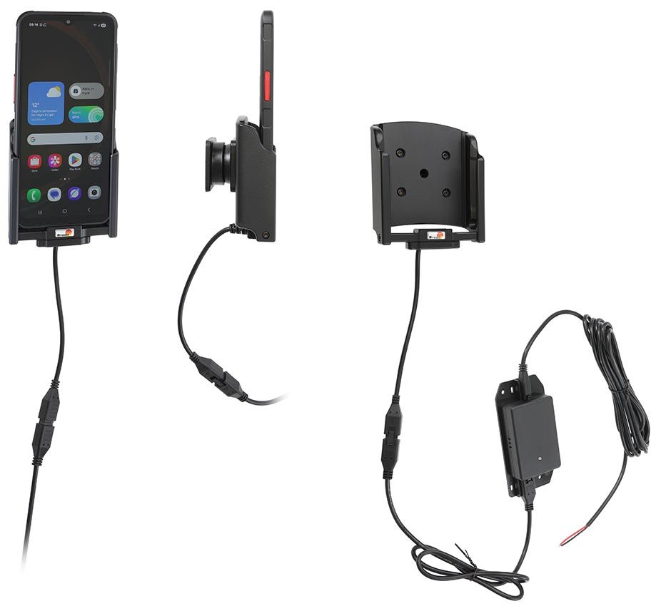 Brodit support/chargeur Samsung XCover 7 Pro fixé install.
