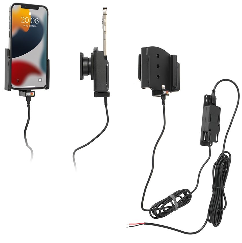 Brodit support/chargeur Apple iPhone 13-14 /Pro fixé instal.
