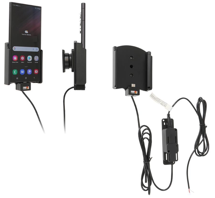 Brodit support/chargeur Samsung S22 Ultra fixé install.