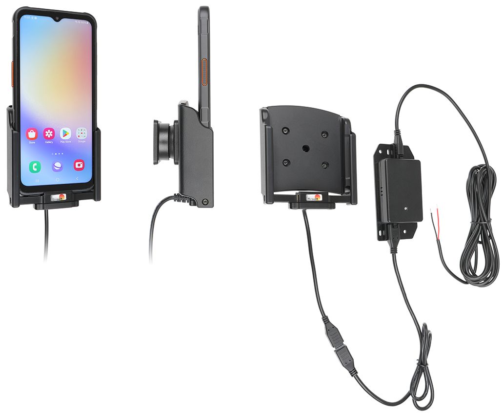 Brodit support/chargeur Samsung XCover 7 fixé install.
