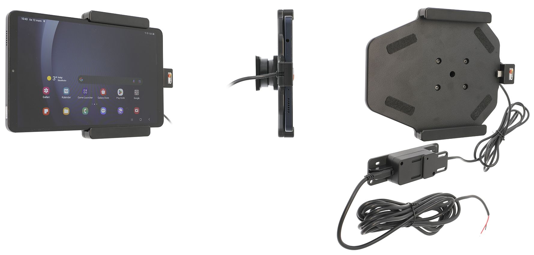 Brodit support/chargeur Samsung Tab A9 / A11 8.7" fixé