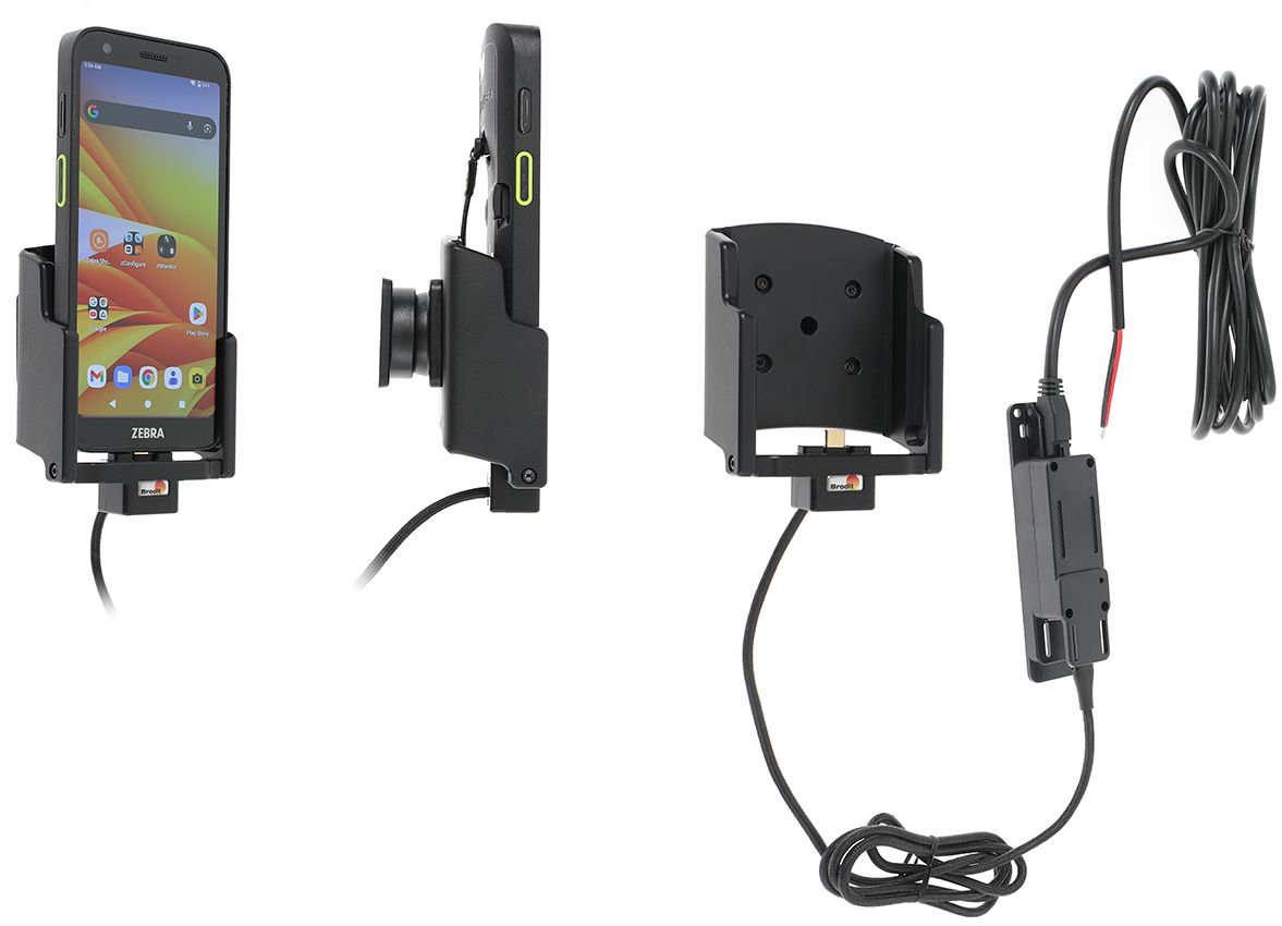 Brodit support/chargeur Zebra TC501 USB-C fixé instal.