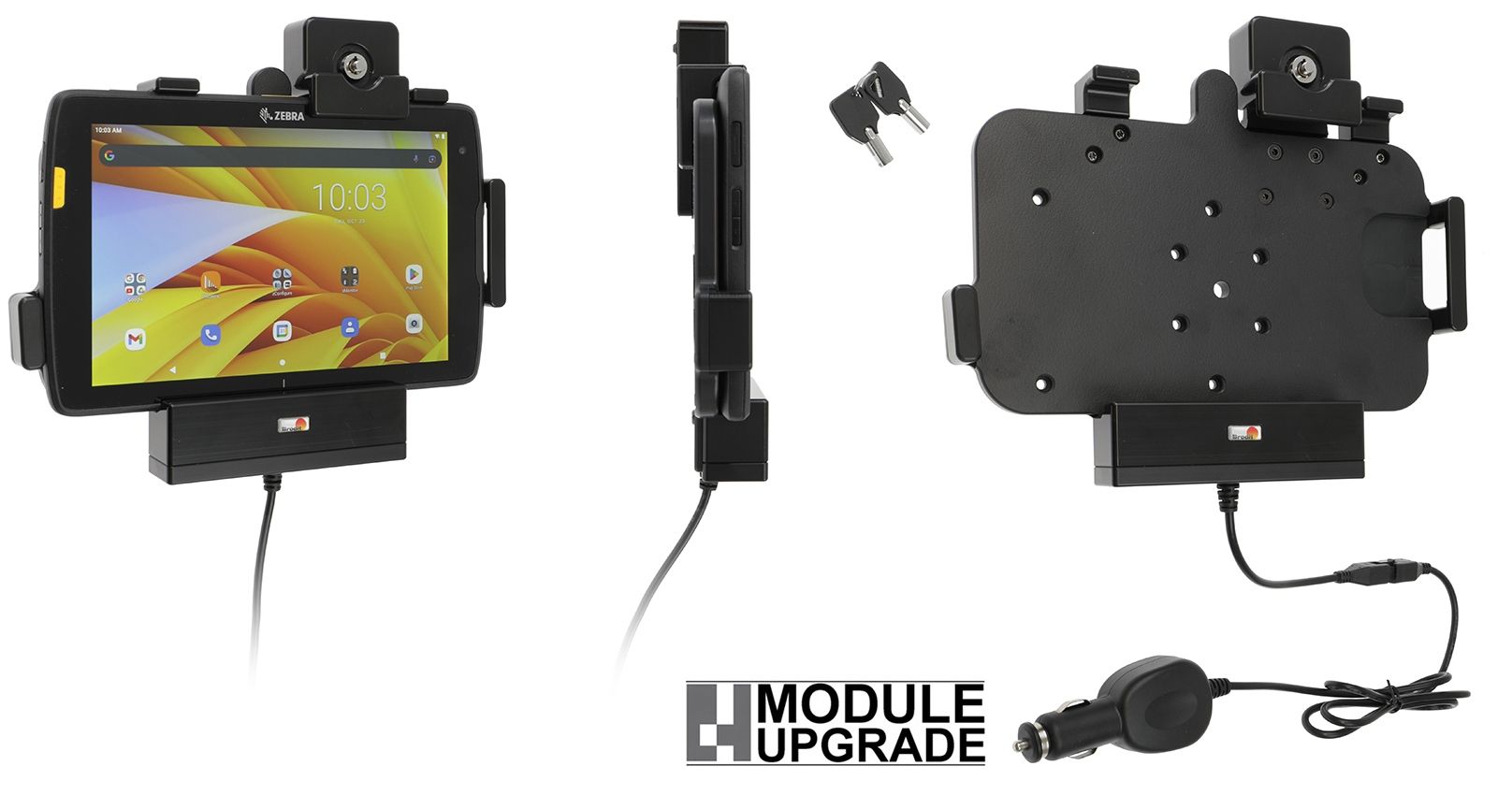 Brodit support/chargeur Zebra ET40/ET45 8" keylock/vesa