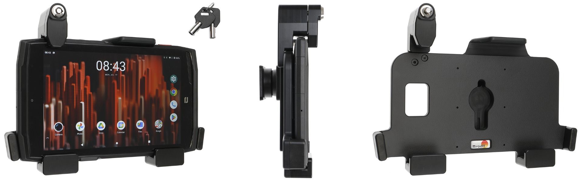 Brodit Crosscall Core T5 keylock/ for use X-Cable
