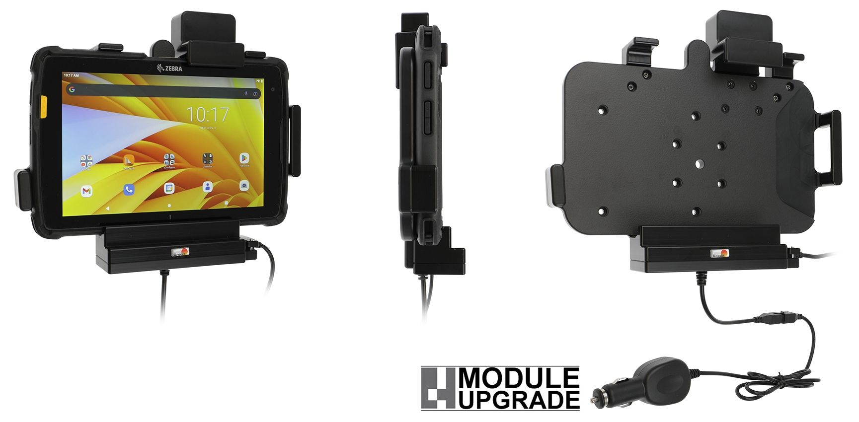 Brodit support/chargeur Zebra ET40/ET45 8"USB-host/stud/cig